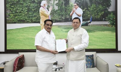 CM Dhami and Union Minister CR Patil