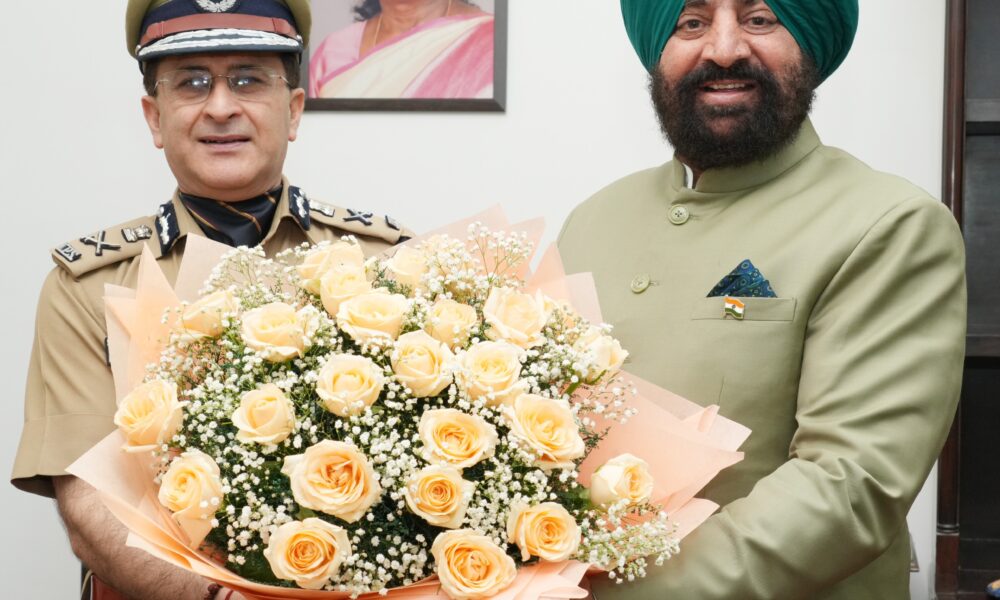 DGP Deepam Seth met Governor Gurmeet Singh
