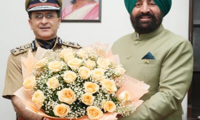 DGP Deepam Seth met Governor Gurmeet Singh
