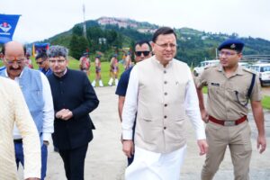 गैरसैंण पहुँचे मुख्यमंत्री धामी, 22 अगस्त तक चलेगा विधानसभा मानसून सत्र