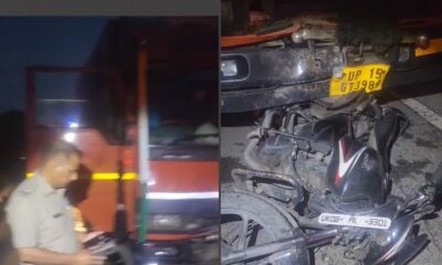 ट्रक-बाइक की टक्कर में दंपत्ति की मौके पर मौत