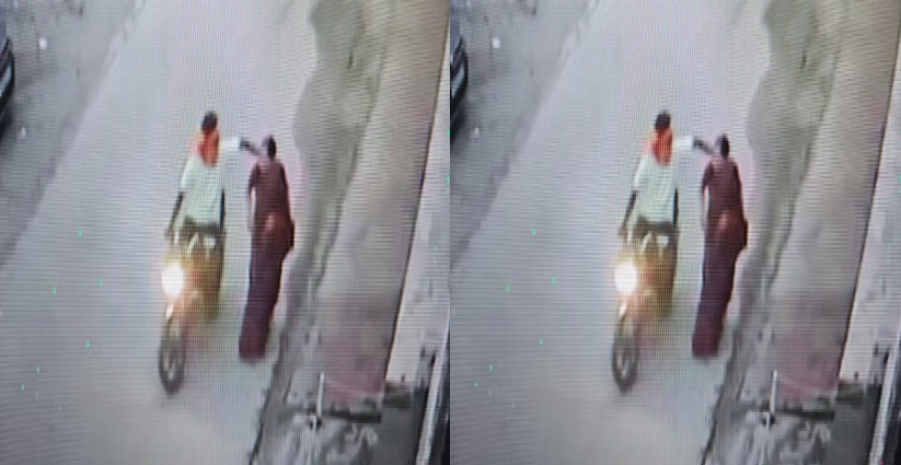 Bike rider looted chain