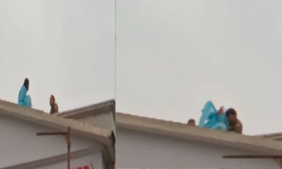 petrol lekar chat par chadhi chatraa