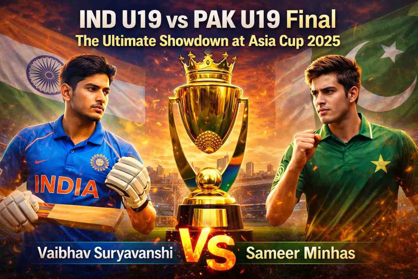 Ind U19 vs Pak U19 Asia Cup 2025 Final