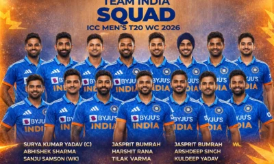India Squad For T20 World Cup 2026