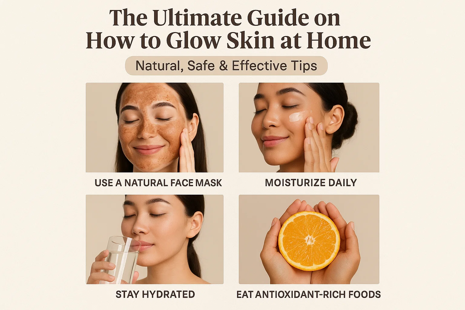 How to Glow Skin at Home