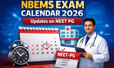 NBEMS EXAM CALENDAR 2026