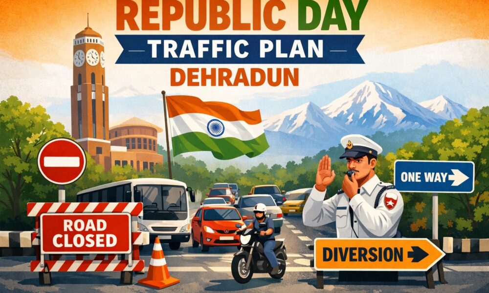 Republic day traffic plan dehradun