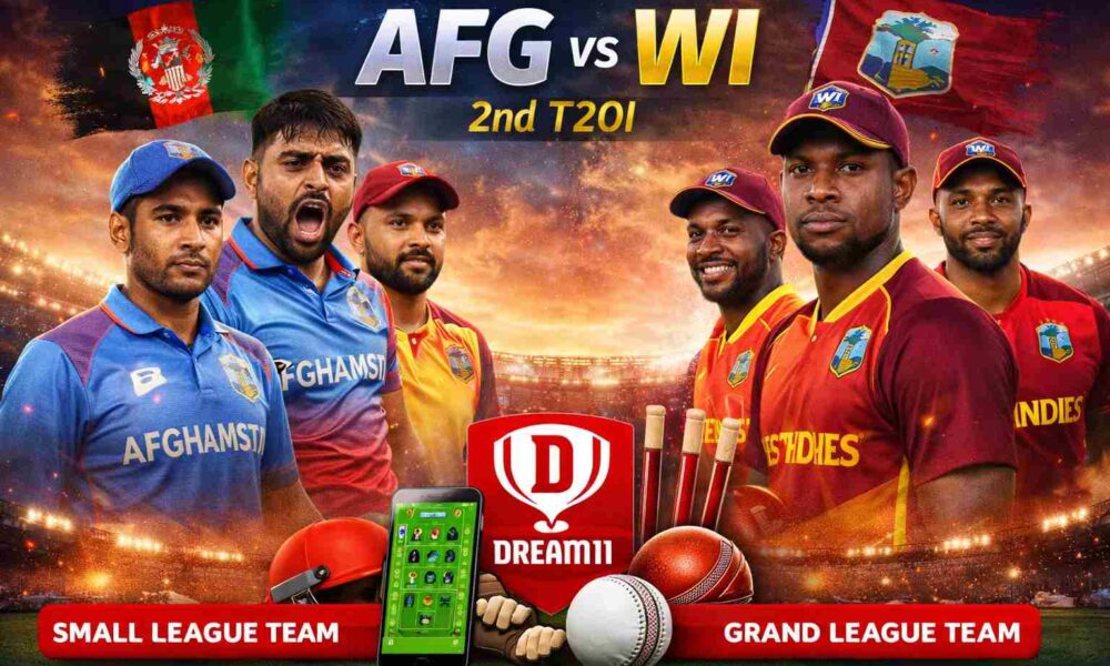 AFG vs WI 2nd T20I Dream 11 Team