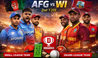 AFG vs WI 2nd T20I Dream 11 Team
