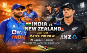 Ind vs Nz 2nd T20I 23 Jan 2026