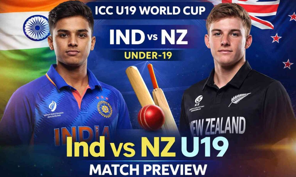 Ind vs NZ U19 ICC Under 19 World Cup Match Preview