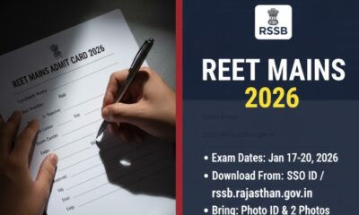 RSSB REET Admit Card