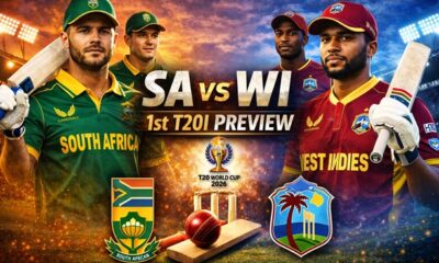 SA vs WI 1st T20I