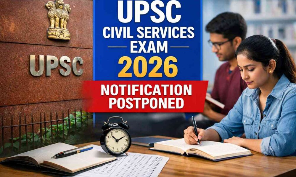 UPSC Civil Services Exam 2026 notification Postpone