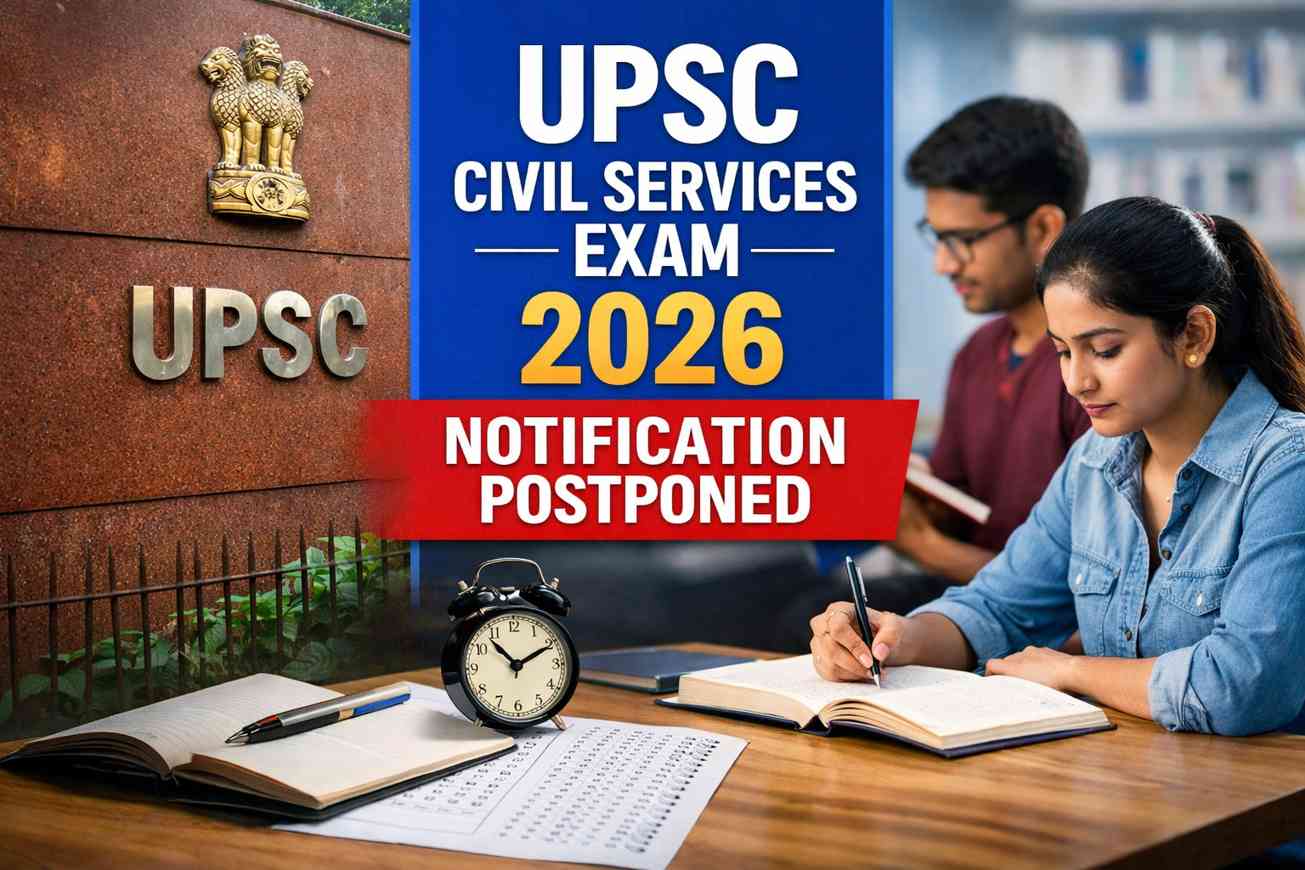 UPSC Civil Services Exam 2026 notification Postpone