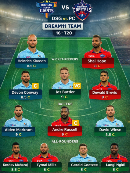 DSG vs PC Dream11 prediction