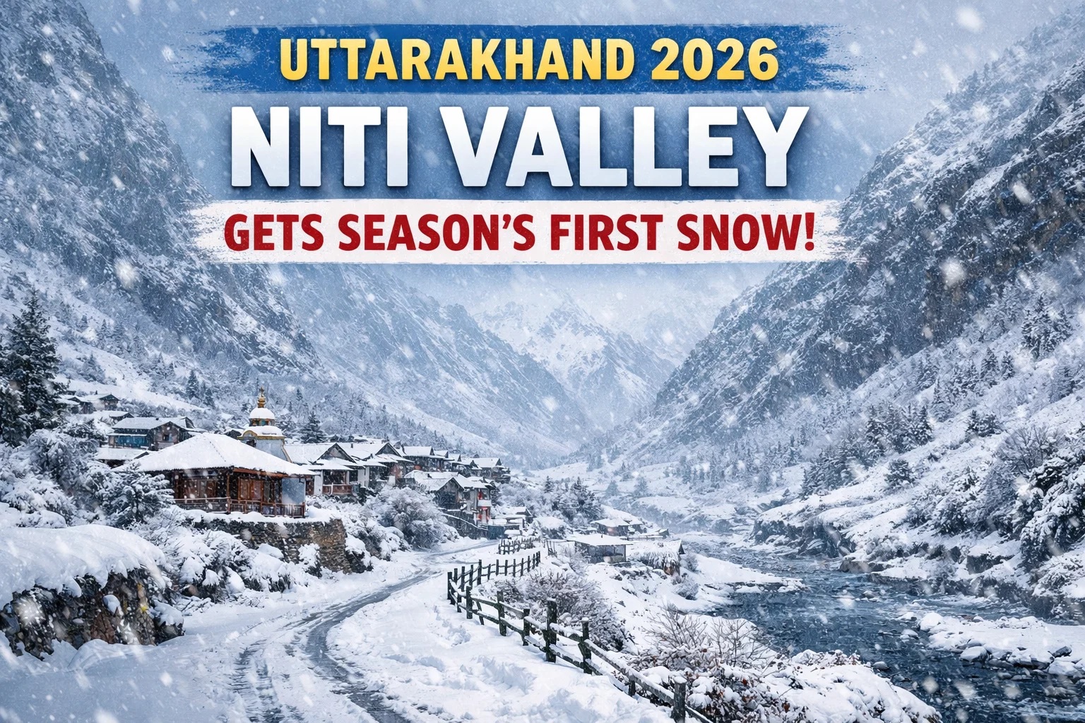Snowfall in uttarakhand
