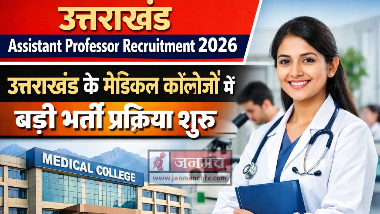 Uttarakhand Assistant Professor Recruitment 2026
