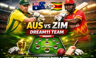AUS vs ZIM Dream11 Team Today Icc T20 WC 2026
