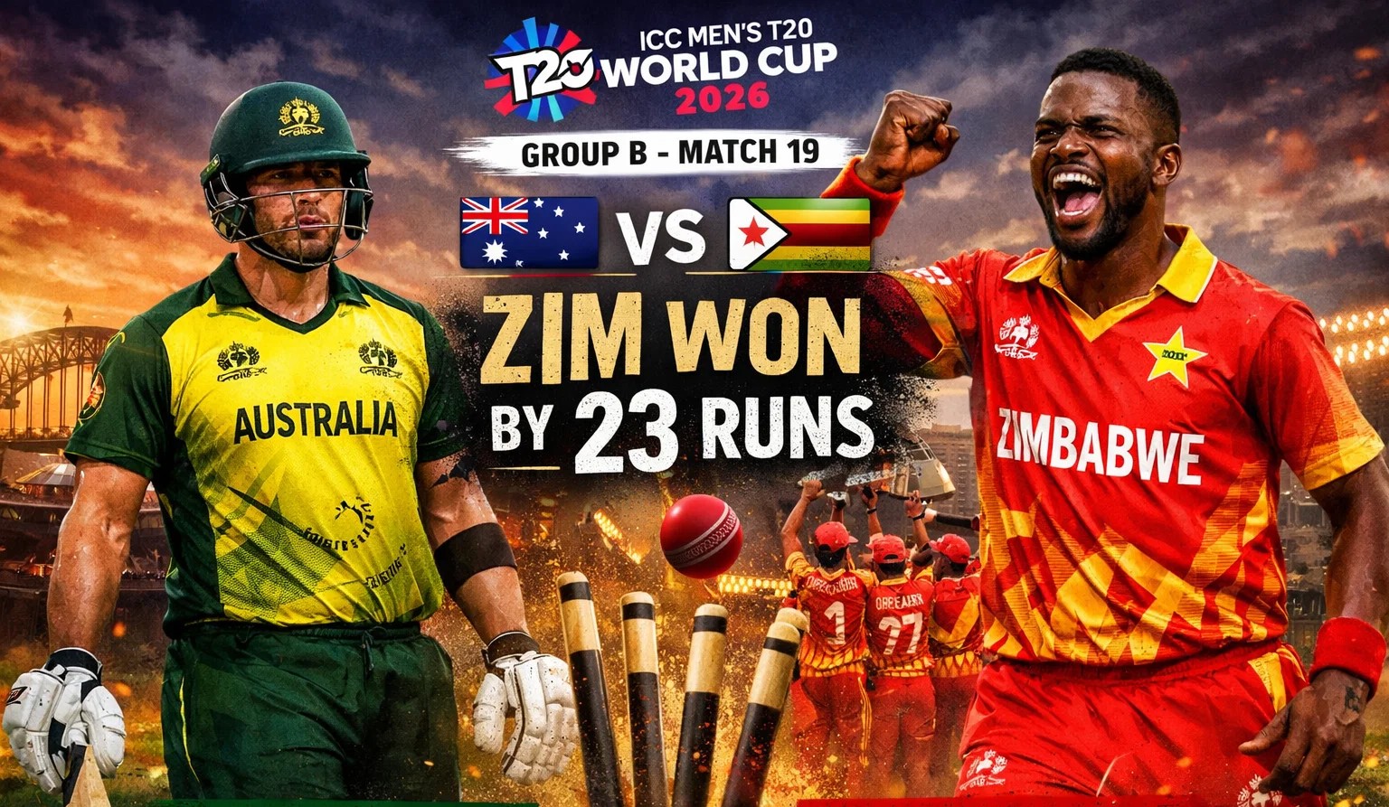AUS vs ZIM ICC T20 WC 2026