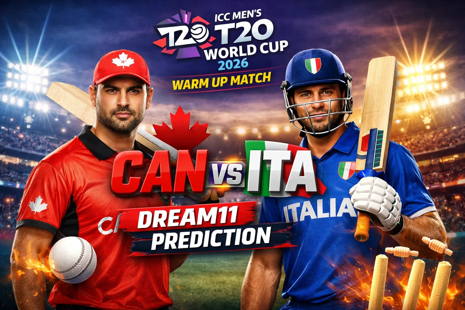 CAN vs ITA Dream11 Prediction
