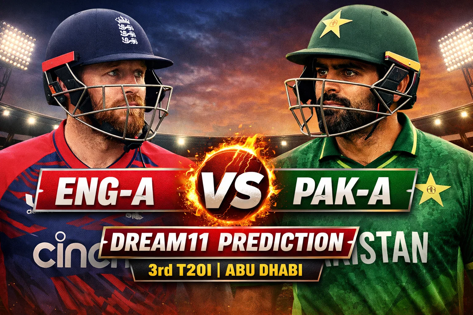 ENG-A vs PAK-A Dream11 Prediction 3rd T20I AbuDhabi
