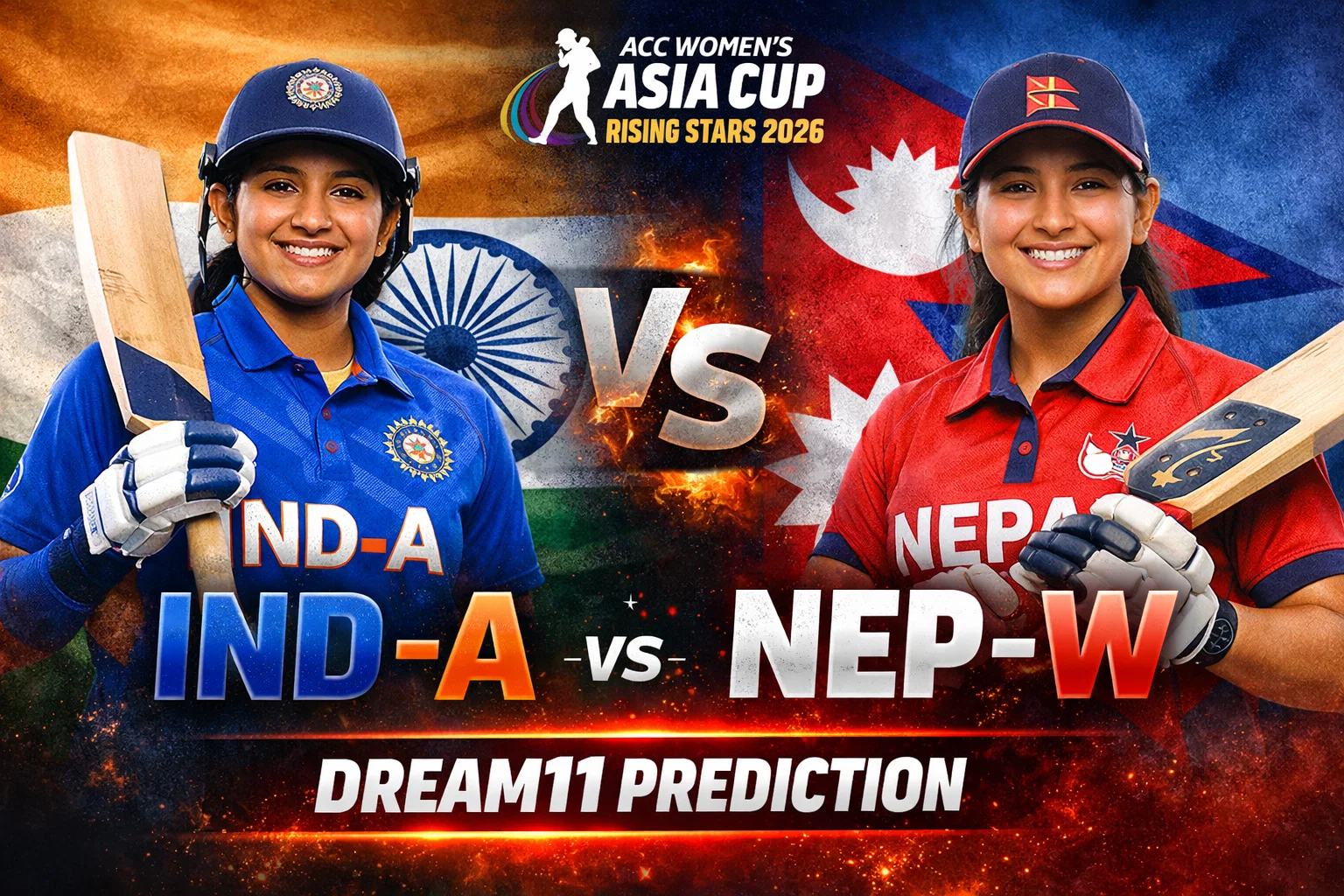 IND-A vs NEP-W Dream11 Prediction