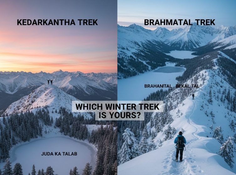 Kedarkantha Trek vs Brahmatal Trek
