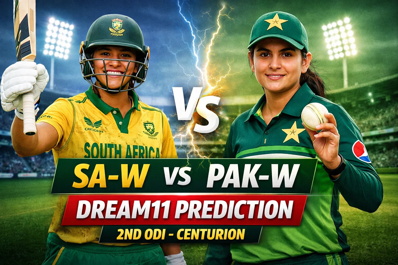 SA-W vs PAK-W Dream11 Prediction 2nd ODI