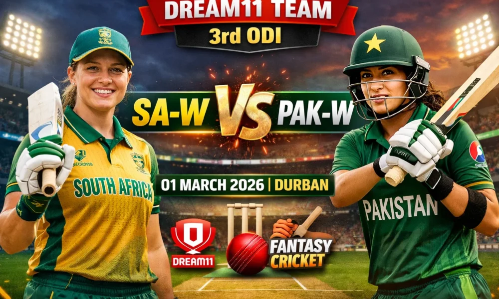 SA-W vs PAK-W Dream11 Team 3rd ODI (01 March 2026) Durban