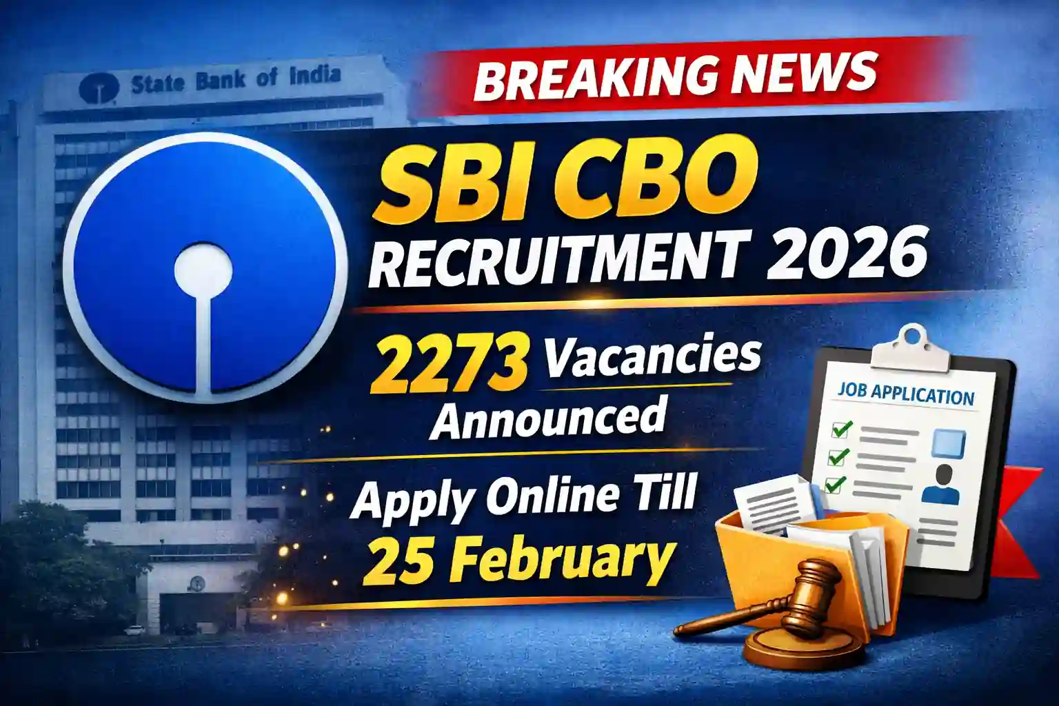 SBI CBO Vacancy 2026