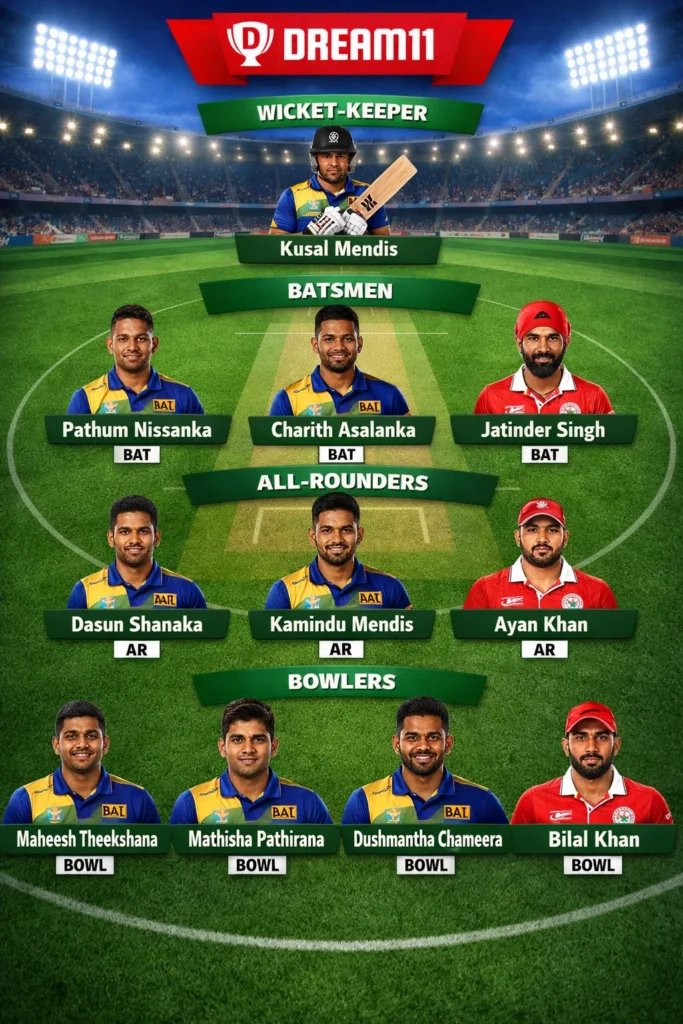 SL vs OMAN Dream11 Team Prediction