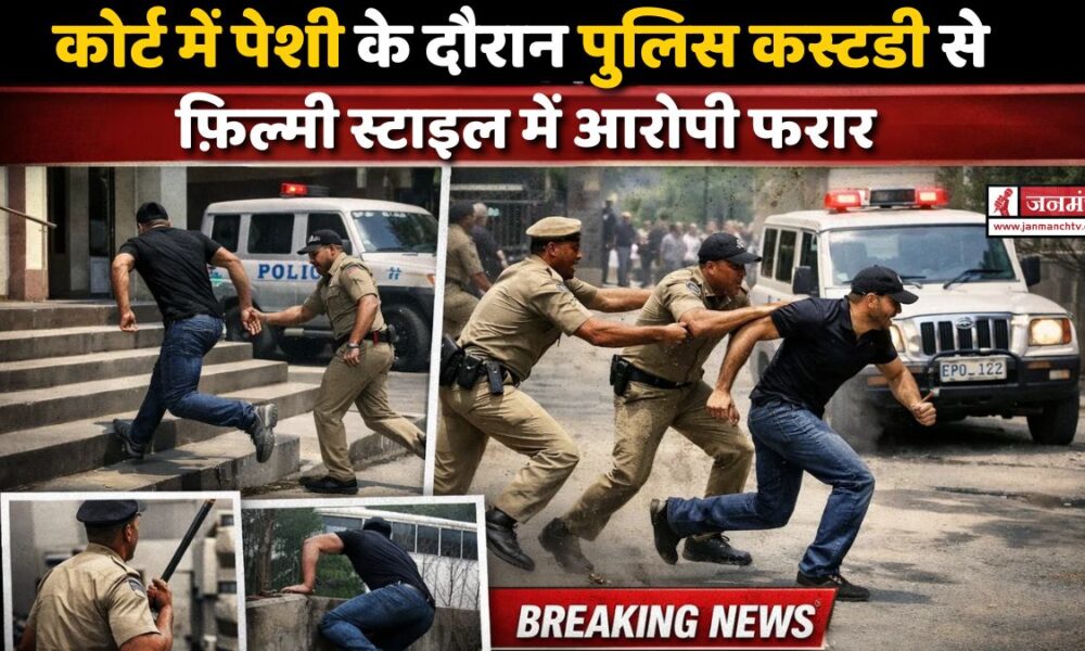 rudrapur news police custody escaped