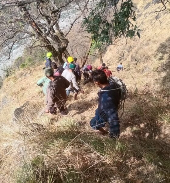 rudraprayg woman dies after fallen from hill rampur