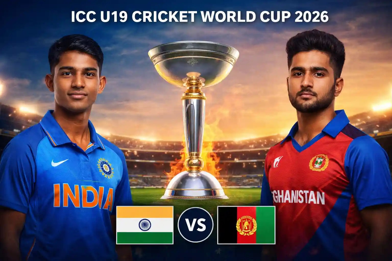 ICC U19 Cricket World Cup 2026 : Ind vs Afg