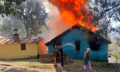 dehradun त्यूनी में लगी आग