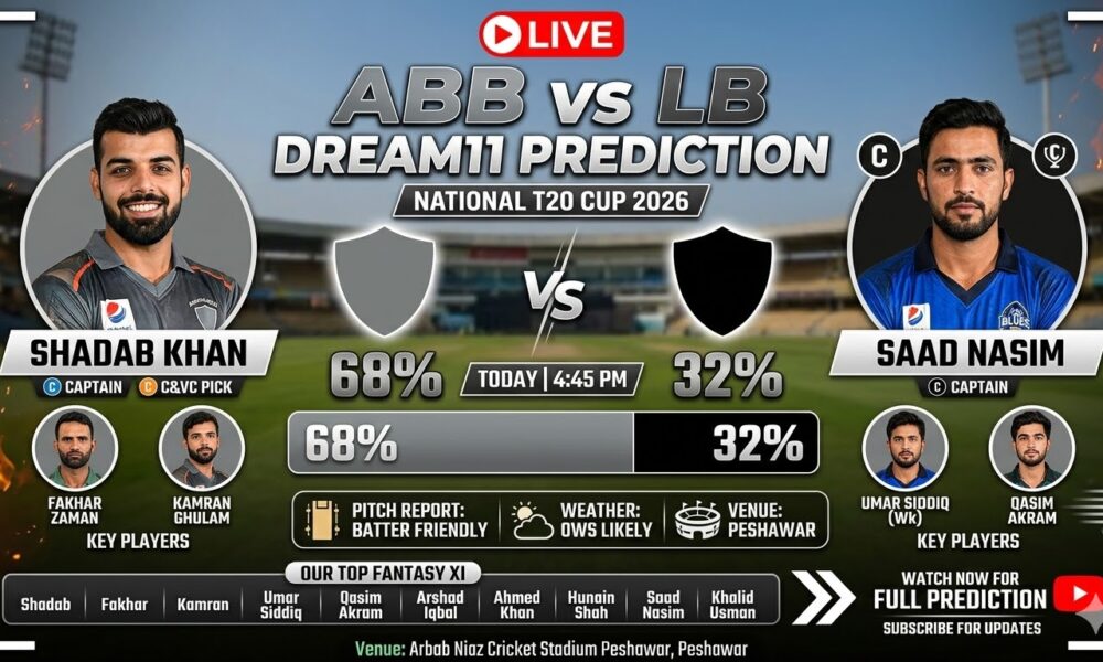 ABB vs LB Dream11 Prediction Today Match