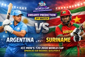 ARG vs SRN Dream11 Prediction : अर्जेंटीना बनाम सूरीनाम मैच की पूरी जानकारी, संभावित टीम और पिच रिपोर्ट