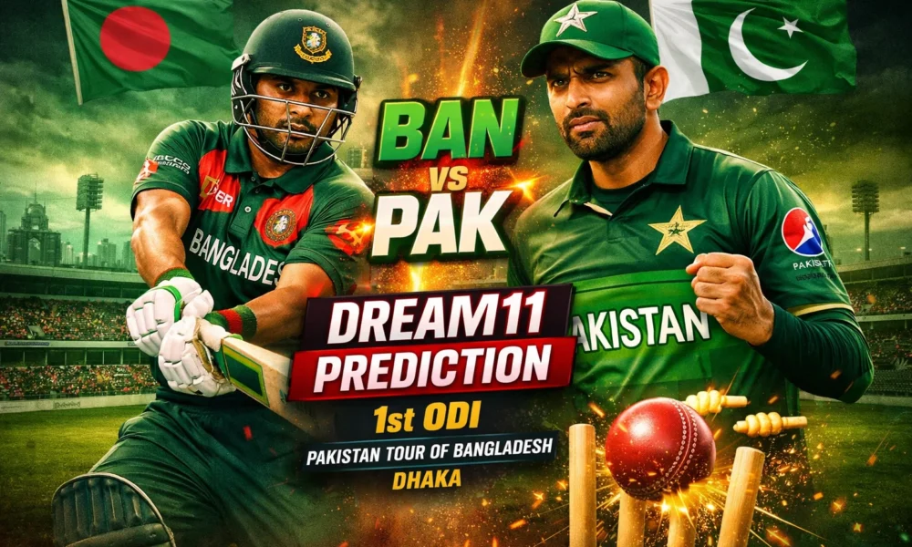 BAN vs PAK Dream11 Prediction 1st ODI DHaka 11 Mar 2026