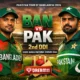 BAN vs PAK Dream11 Team 2nd ODI Pakistan tour of Bangladesh, 2026 Shere Bangla National Stadium, Dhaka