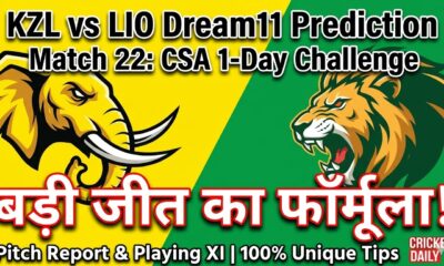 KZL vs LIO Dream11 Prediction Match 22 CSA Provincial One-Day 2026