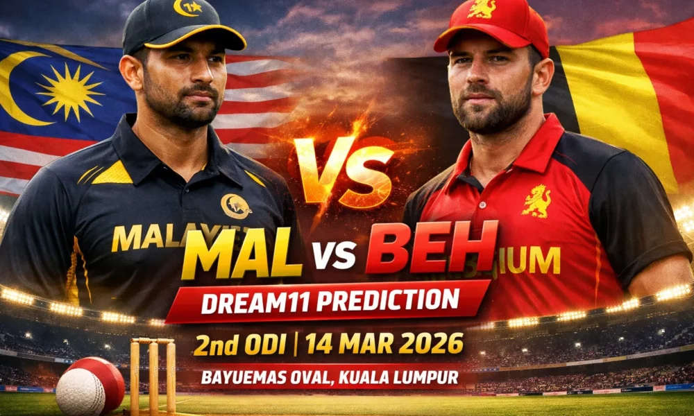 MAL vs BEH Dream11 Prediction 2nd ODI Kuala Lampur
