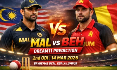 MAL vs BEH Dream11 Prediction 2nd ODI Kuala Lampur