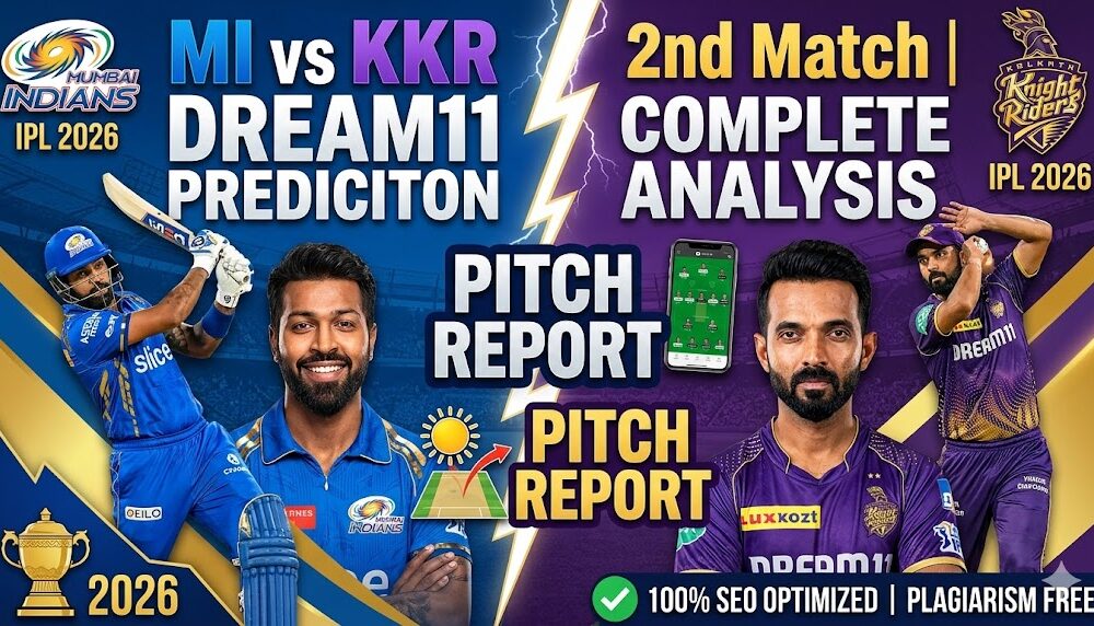 MI vs KKR Dream11 2nd Match IPL 2026
