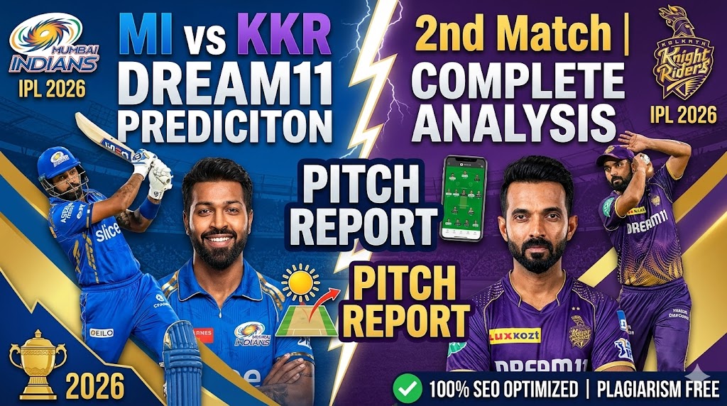 MI vs KKR Dream11 2nd Match IPL 2026