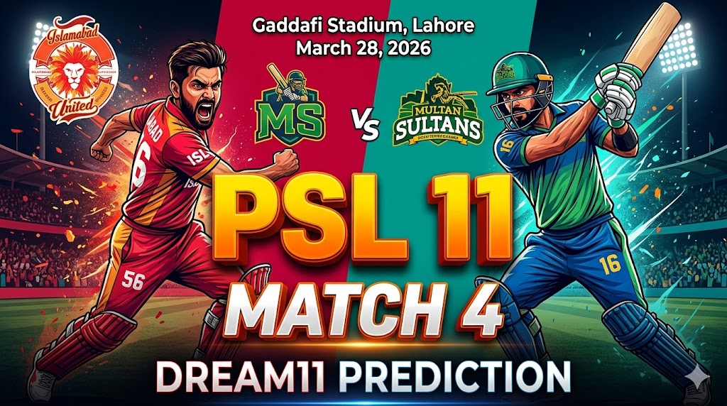 MUL vs ISL Dream11 Match 4 PSL 11