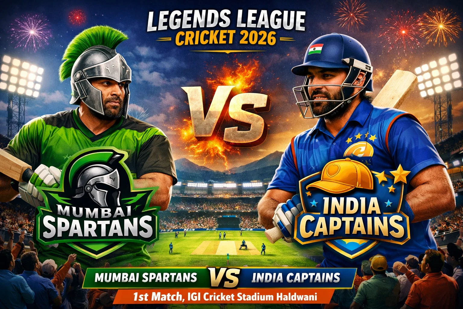 MSP vs ICN Dream11 Team Today, 1st Match, Legends League Cricket 2026 -