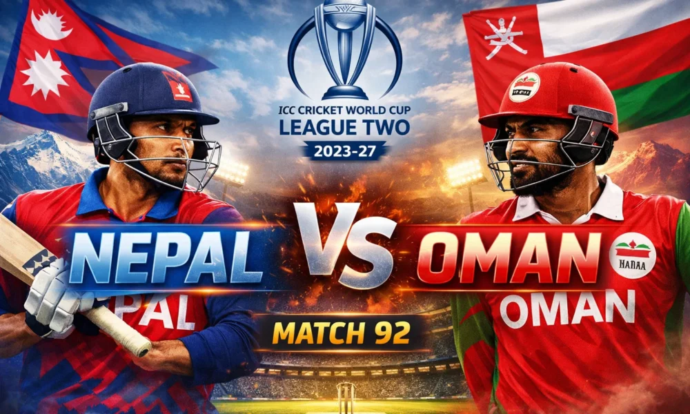 नेपाल बनाम ओमान ड्रीम11 टीम : पिच रिपोर्ट, संभावित प्लेइंग XI और बेस्ट फैंटेसी टिप्स..