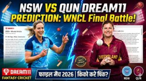 NSW vs QUN Dream11 Prediction List A Final Match  (21 March 2026)
